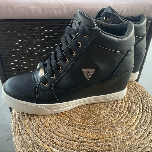 Guess Black High-Top Sneakers - Picture 4 of 5